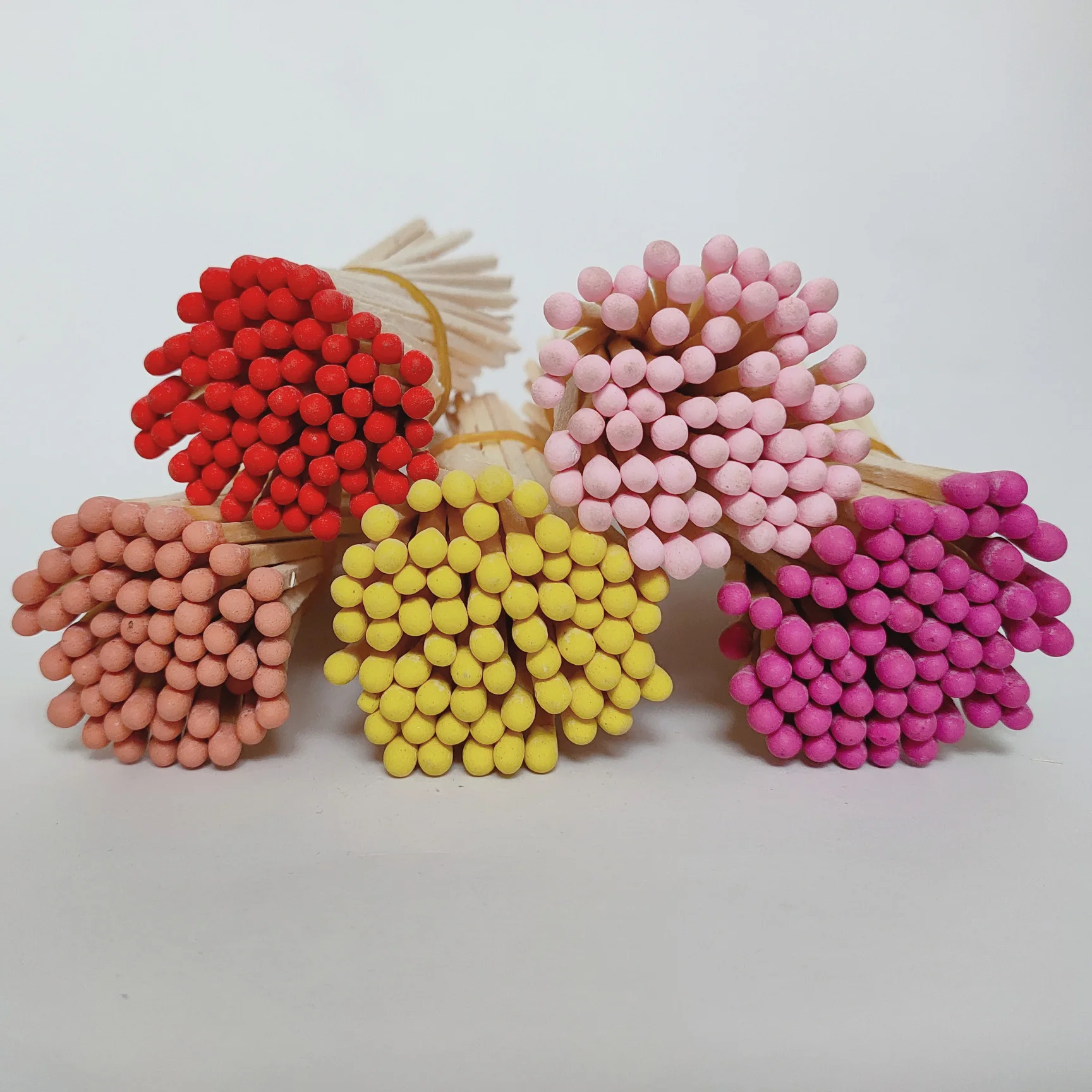 Bulk Wooden Sticks 4 Inch Coloured Matches Wholesale