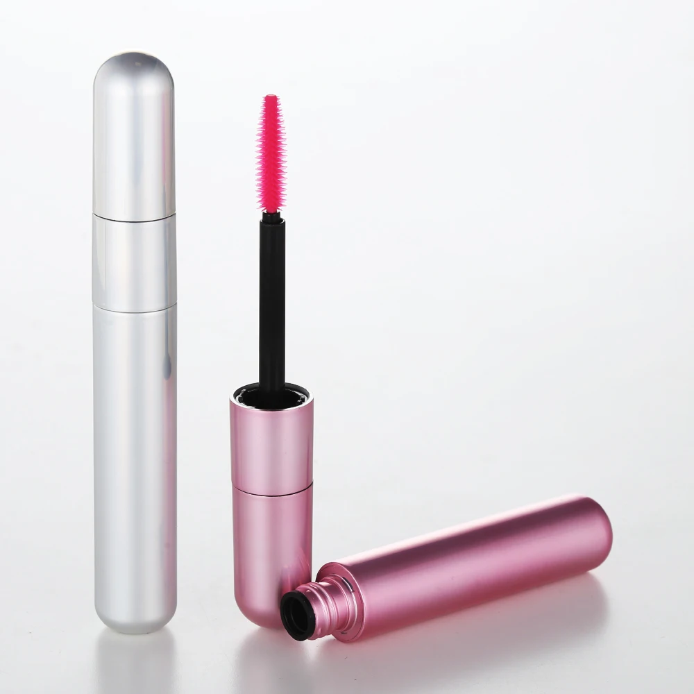 High End 8ml New Design Purple Empty Mascara Tube With Silicone Wand