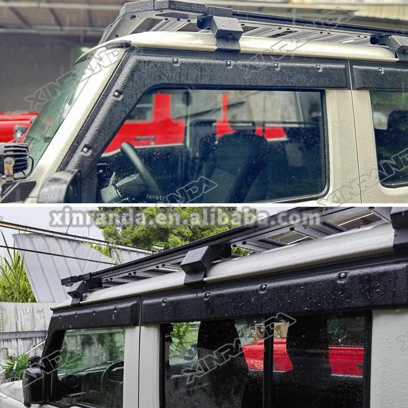 Best Quality 4PCS Car Window Windshield Visor With Screw Decoration Car Windoe Visors Rain Shield For Jimny 5Doors Accessories