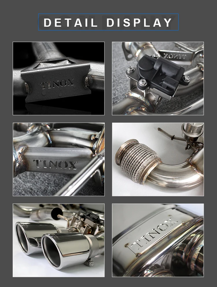 Factory Direct High Quality Stainless Steel Exhaust Pipe For ALFA ROMEO GiuliaQuadrifoglio 2.0T Tuning Exhausted Systems