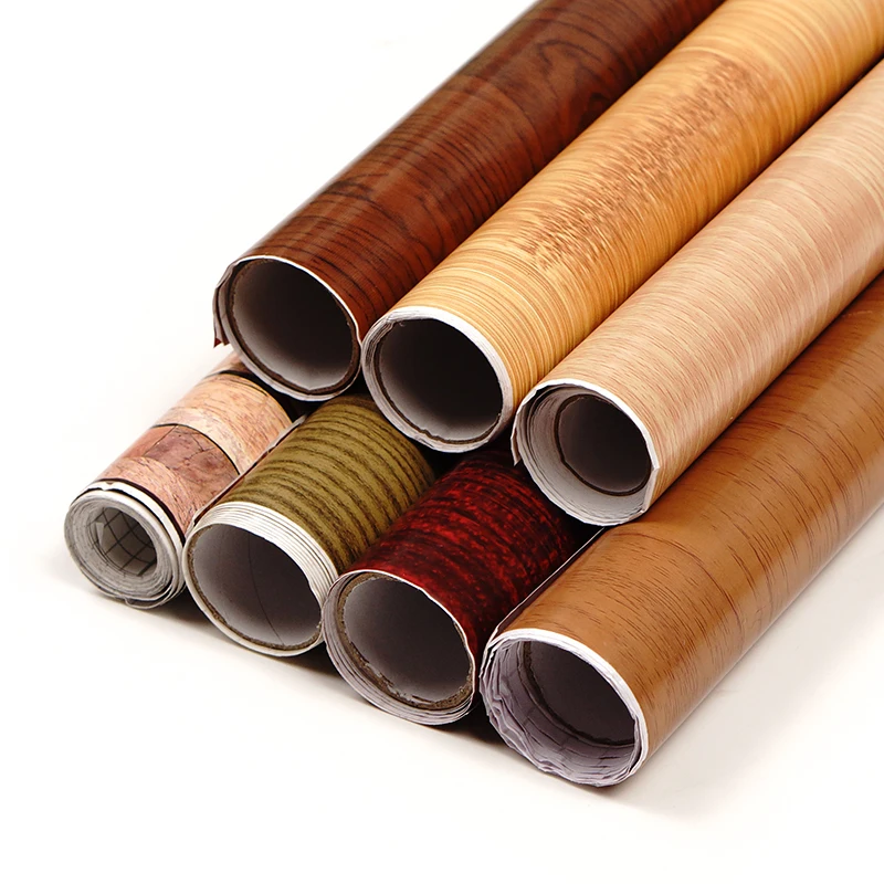 Wholesaler High Quality  Wooden texture Wallpaper PVC Self-adhesive Film Vinyl Wallpaper For Decoration