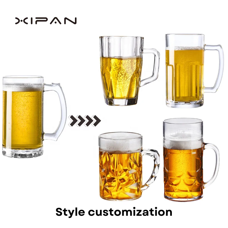 10oz Sublimation Rock Glass XIPAN Mugs 300ml 10oz Beer Stein Cups for Tea and Beer Glass cups