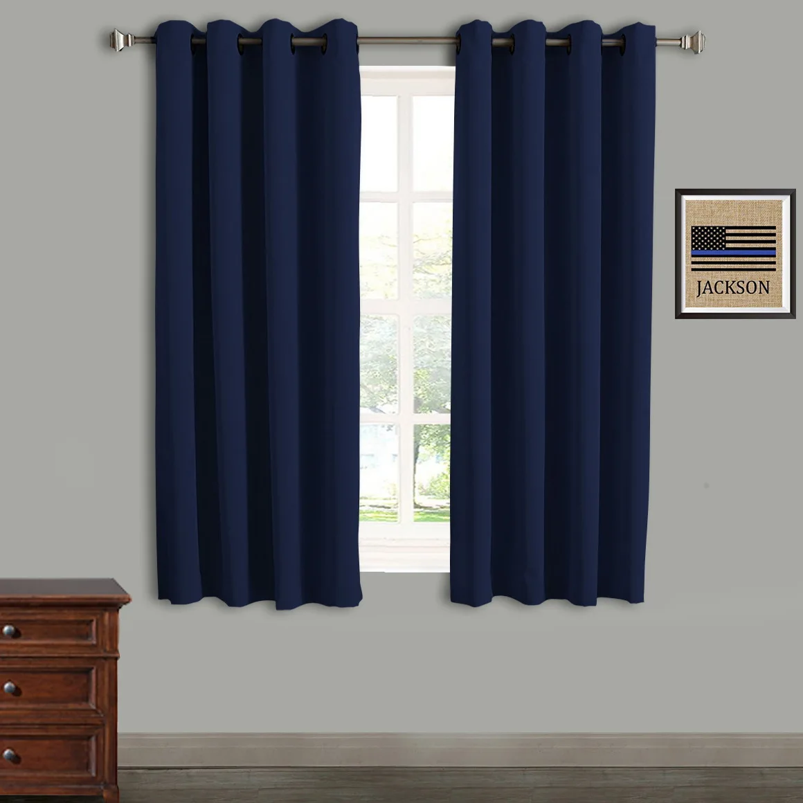 Hot Sale custom Various color 100% Polyester Blackout Curtains & drapes for Home Bedroom