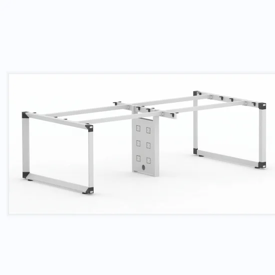 Guangzhou Factory Furniture Hardware Office Table Leg Metal Desk Workstation For 4