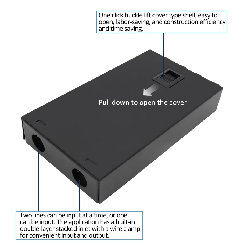 Optical Fiber Terminal Box ODF 4-port SC Distribution Frame 4 cores Fiber Optic Patch Panel