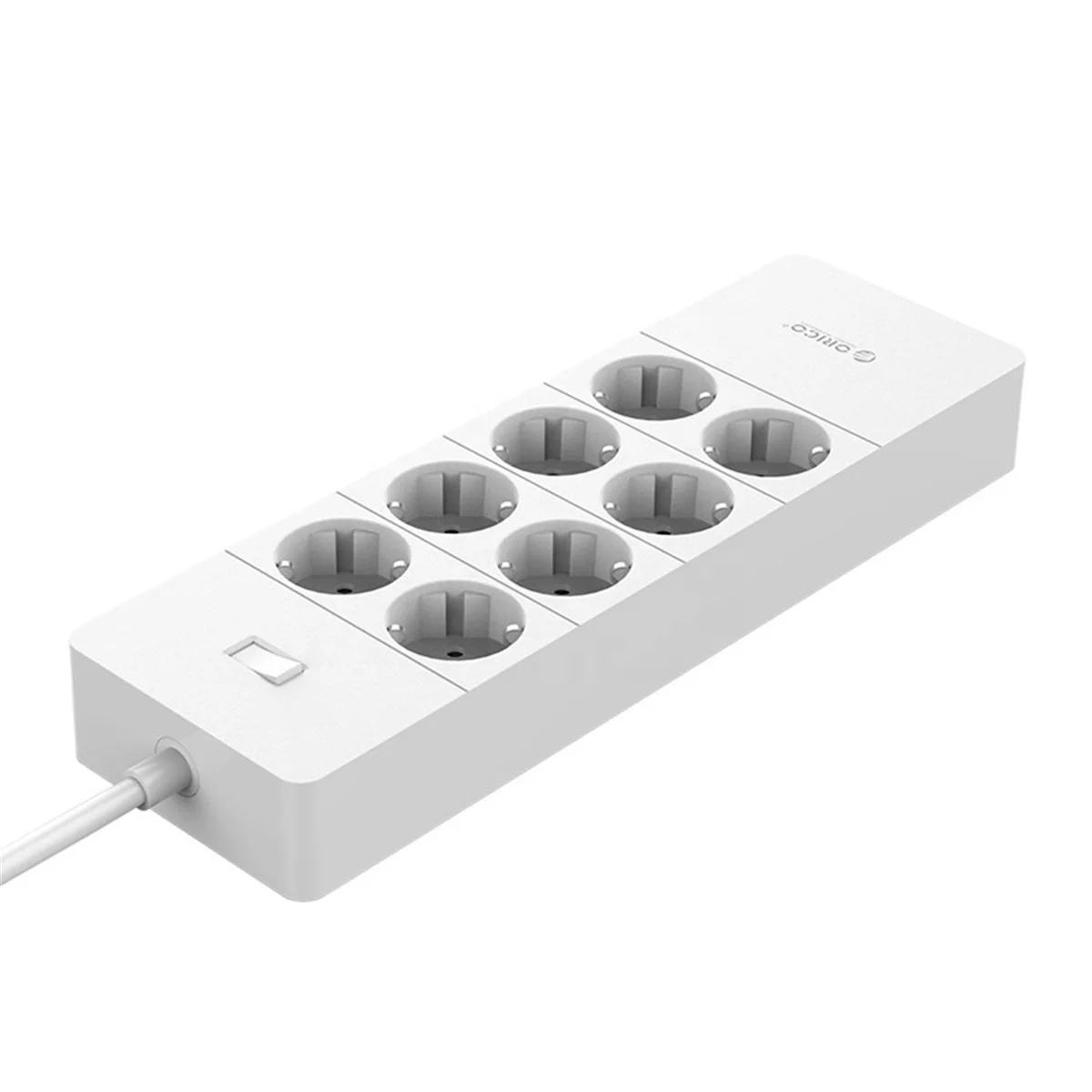 240V 8 AC EU Socket Extension Outlet Power Strip with 5 USB Charging Port HPC-8A5U-V1-EU