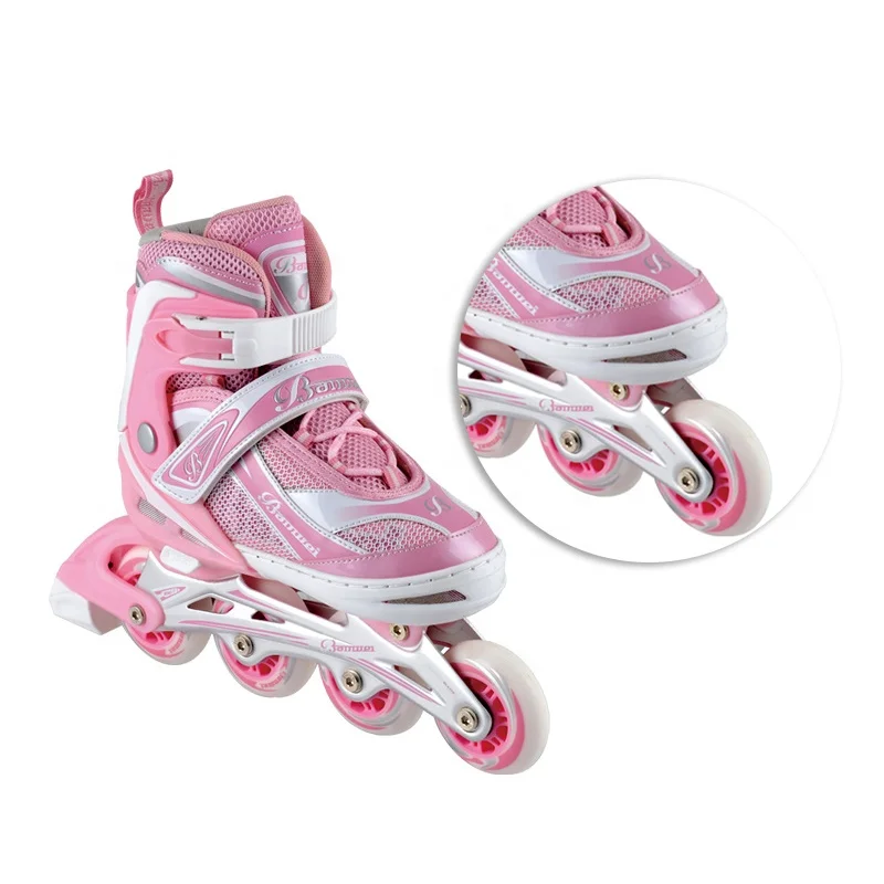 High Quality Ningbo Manufacturer Supply Custom 4 Big Wheel Multi-Color Adjustable Durable Flashing Roller Inline Skates