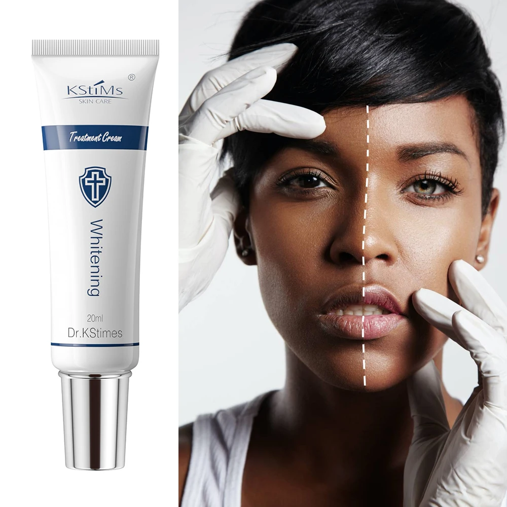 Strong Milk Black Skin Intensive 7-Day Whitening Cream for Face No Hydroquinone Vitamin C Kojic Acid Spot Removing Function