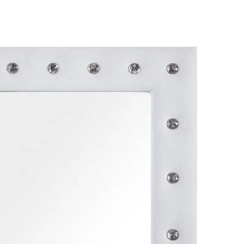 Luxury PU mirror antique standing mirror frame with PU Furniture for Home decorative oversized mirror for wall espejos