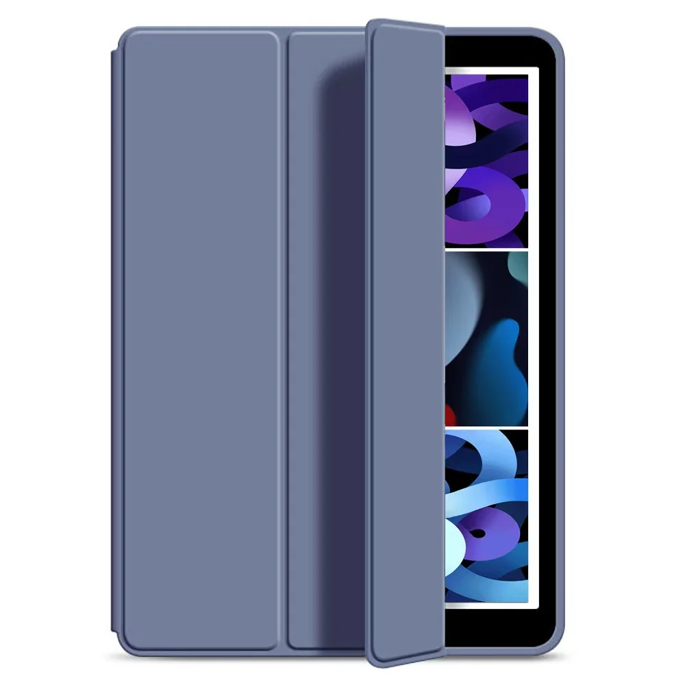 For iPad Air 5th/4th Generation Case 2022/2020 10.9 Inch -Trifold Stand PU Leather Smart Cover Case with TPU Back Cover