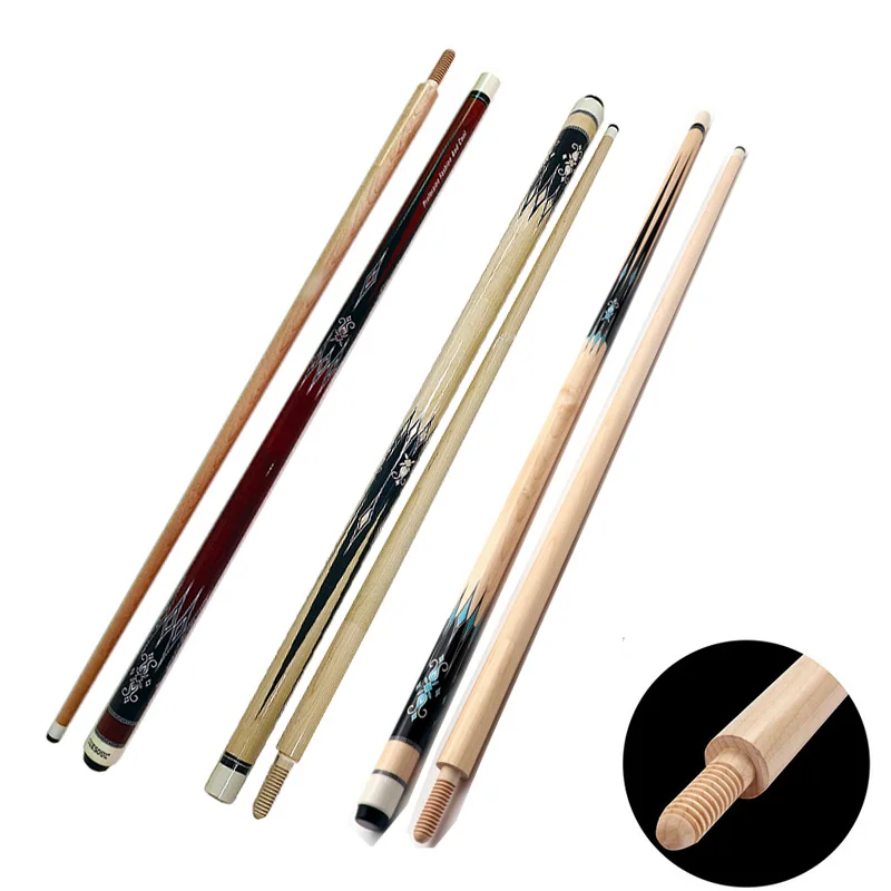 Best low deflection wooden joint billiard cue for professional handmade break korea pool house table premium sticker
