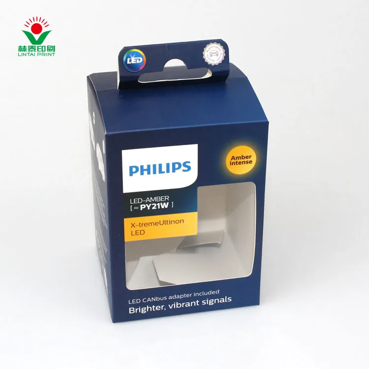 Customised Deluxe Transparent Window Retail Hang Up Packaging Loose Black Folding Cardboard Hang Up Labels Glossy Cartons