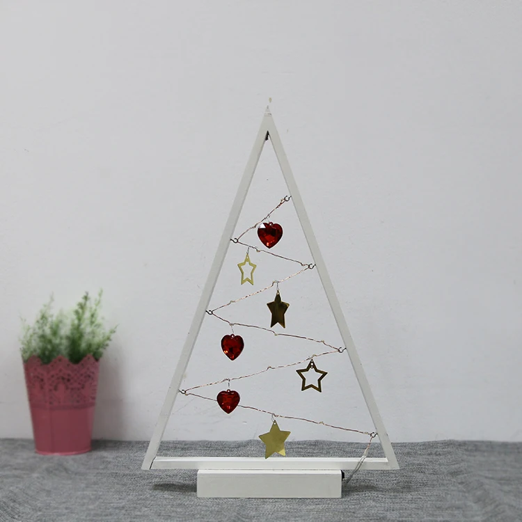 15L Warm White LED Wooden Christmas Tree rustic christmas decorations light