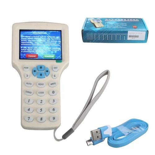 Programmable RFID Keyfob Card  Copier Clone Machine Handheld Reader (1600230702392)