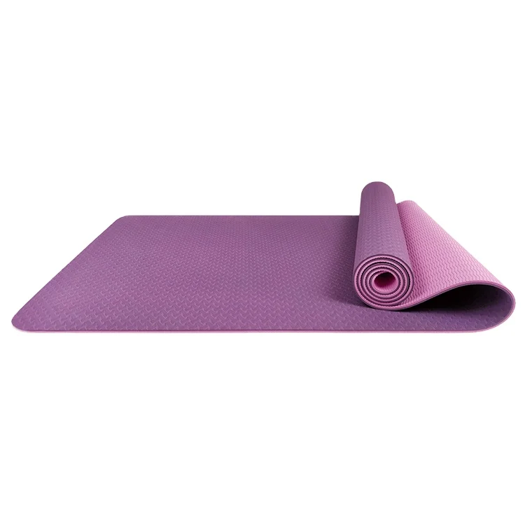 Smartfit Natural Eco Friendly TPE Yoga Mat  Double-Sided Nonslip texture Customized Print Exercise Folding Mat