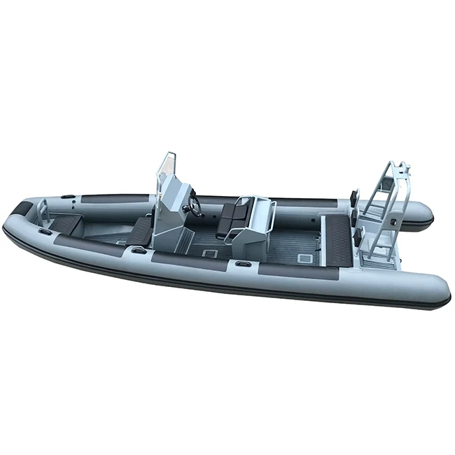 Rhib700 23ft Lighter Aluminum Double Hull Orca Hypalon/PVC Inflatable Boats For Sale
