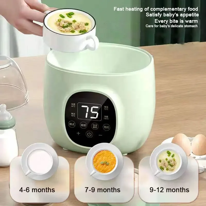 Exquisitely Designed 5-in-1 Double Baby Food Maker Heater BPA Free 24hrs Constant Fast Milk Bottle Warmer