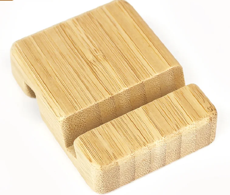 Wood bamboo Desk Phone Holder Stand for Smart Phone Tablet holder
