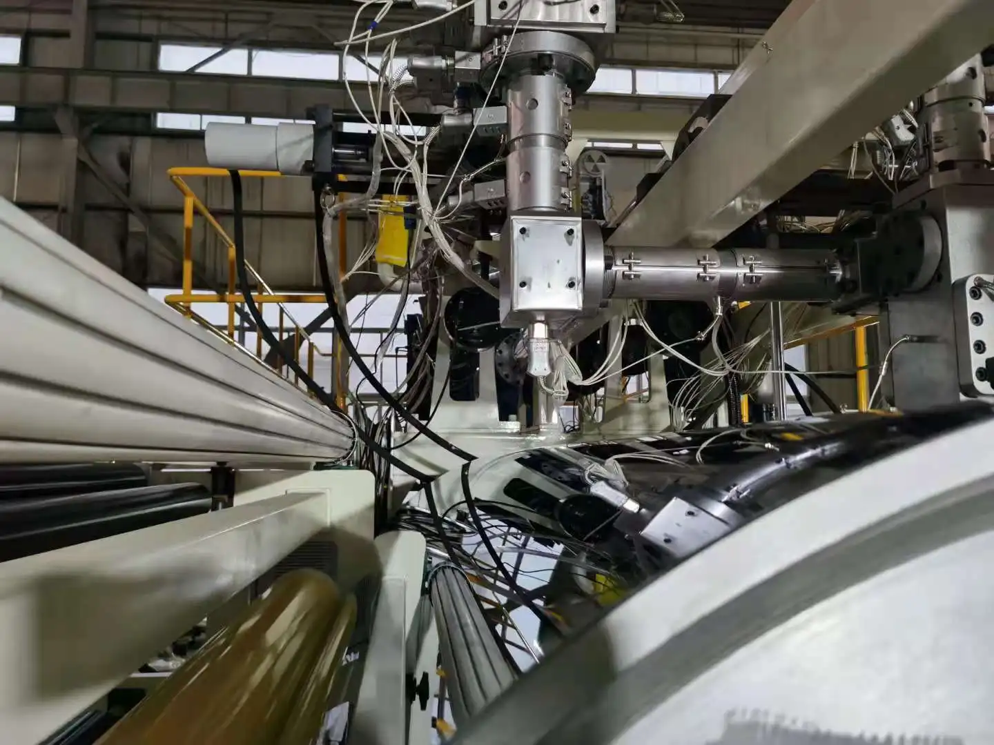 3200mm co-extrusion lamination PVC powder coating machine for food flexible