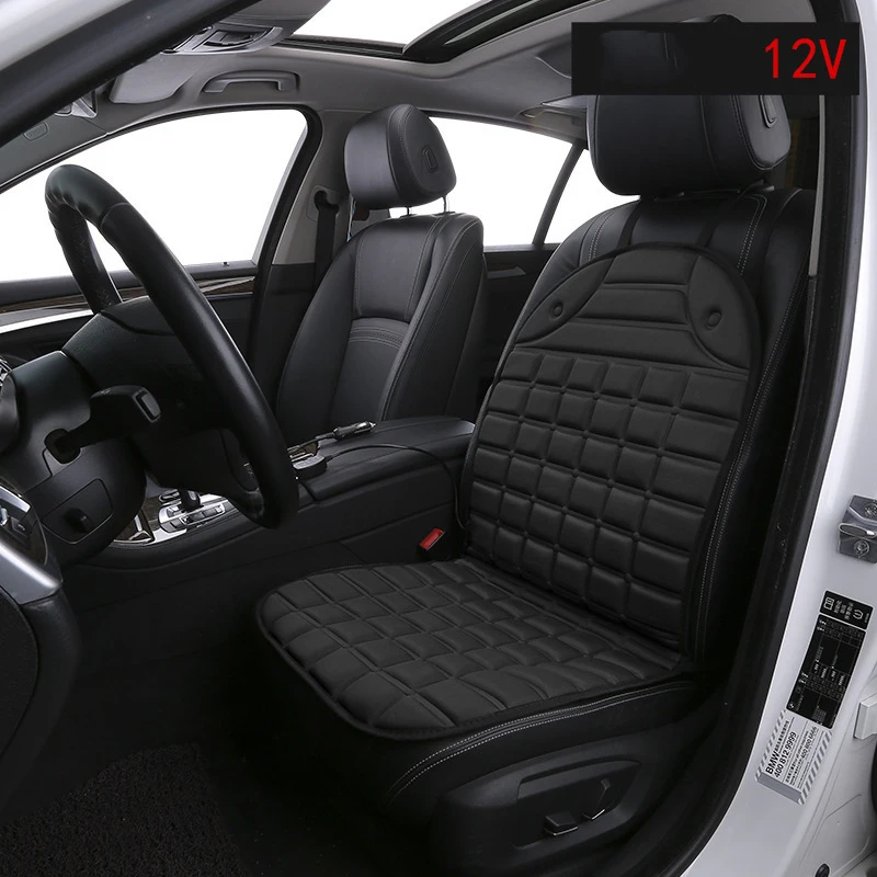 Car Heated Seat Cushion 12v Backrest Car Seat Cushion Electric Heated Winter Car Seat Cover