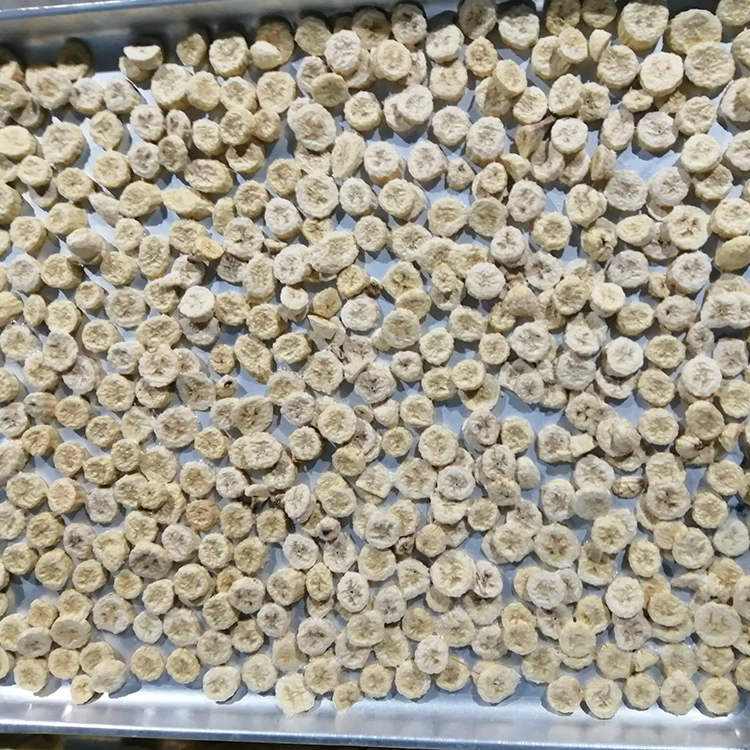 Natural Organic Food Powder Sliced Fruit Chips Freeze Dried Banana