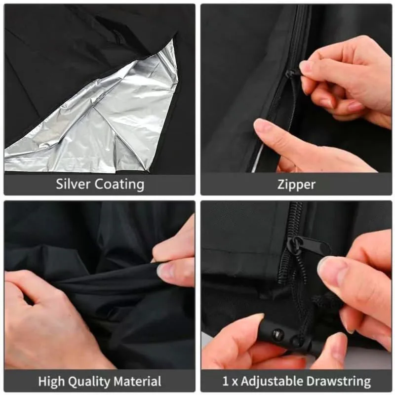 Factory Customized 420d Oxford Cloth Car Spare Tire Season Change Cover 4 Tire Covers Stacked Dust Sunscreen Waterproof PVC