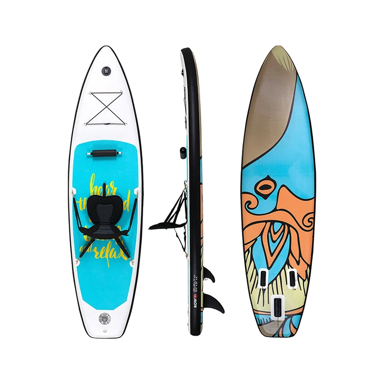 Customized Top Match Accessories Paddle Surf Fins Water Inflatable Surfboard (1600454063495)