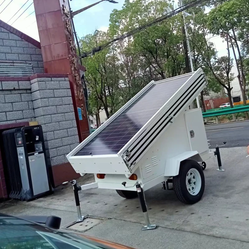 Portable Power Stations solar trailer Sign Portable trailer LED Signs  Off Grid Energy Solutions Mobile Solar Power Trailer
