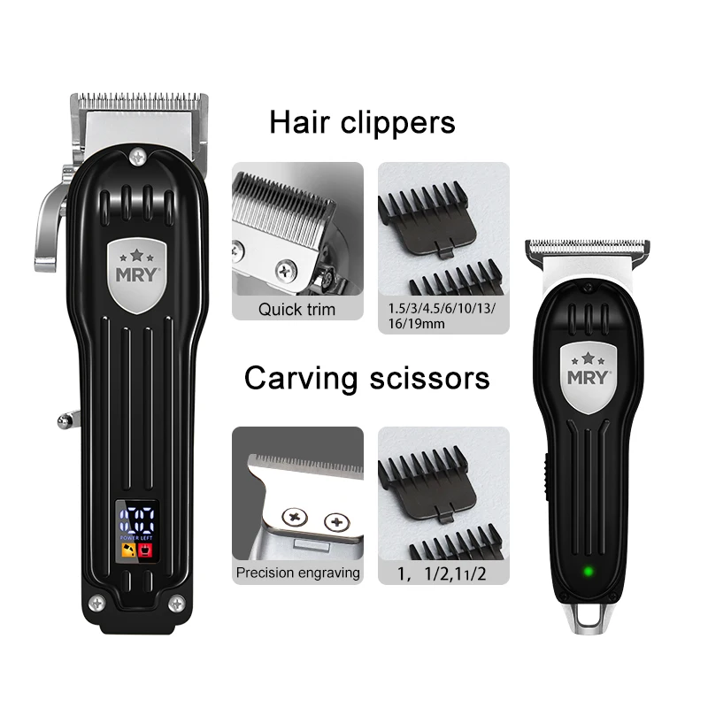 MRY Best Price Nose Hair Electric Trimmer Clippers Rechargeable Quality Beard Kit For Men Grooming Care