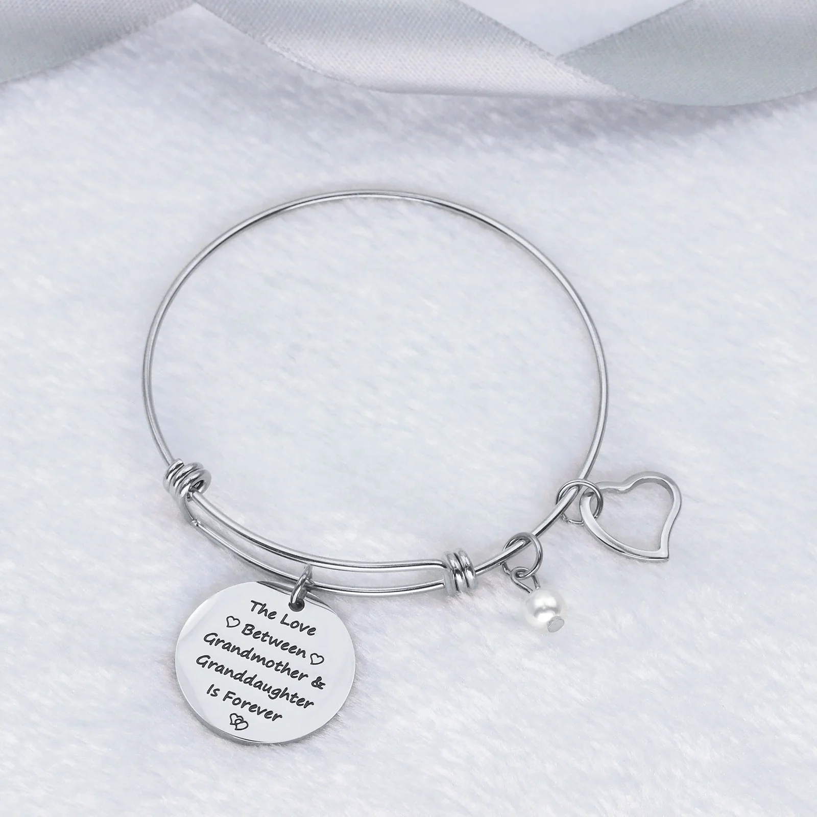 Wholesale Stainless Steel Expandable telescoping Bangle With Round plate Charm engrave Bracelet Jewelry