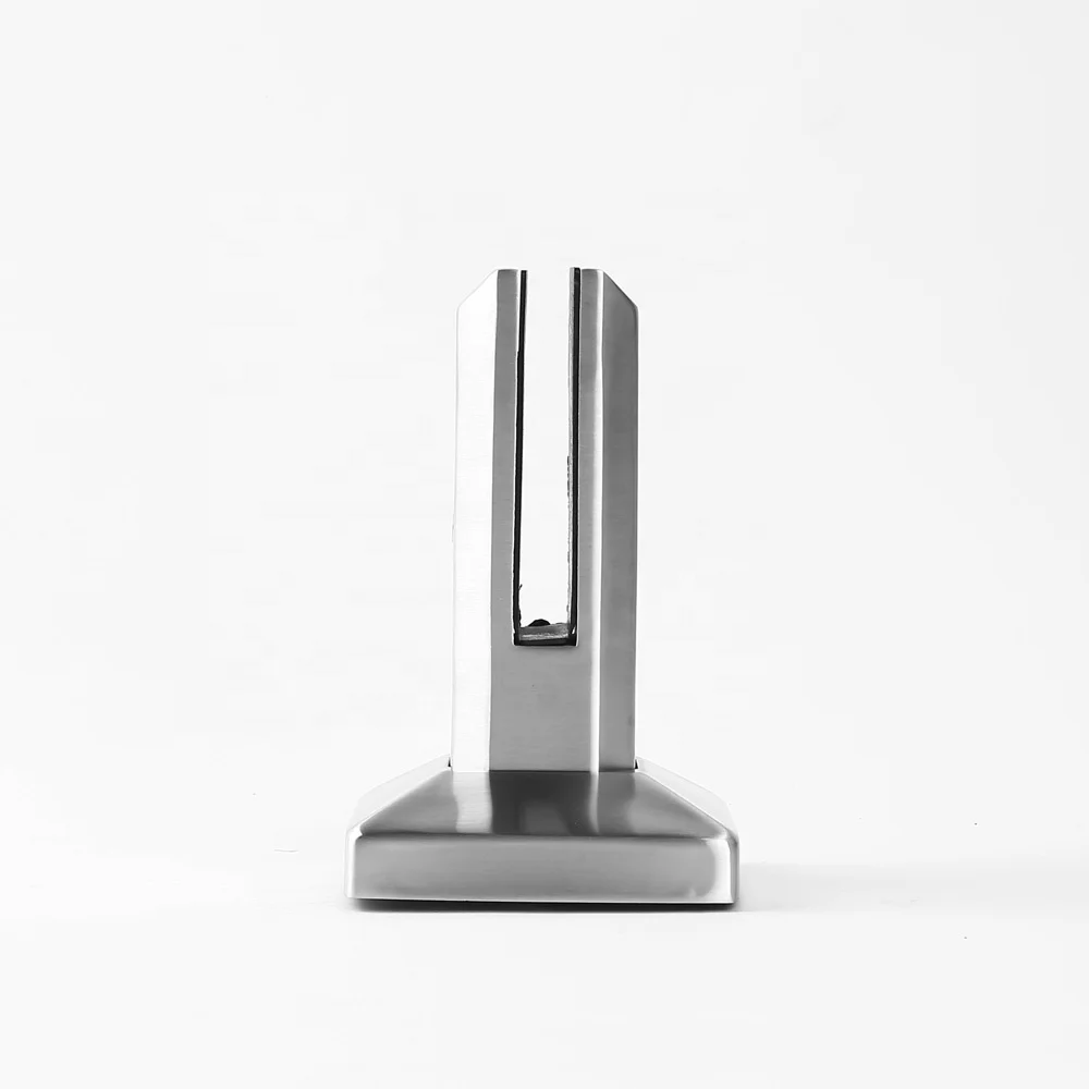 Hot Sale Stainless Steel Base Plated Square Adjustable Glass Spigot for Glass Railing Pool Fencing