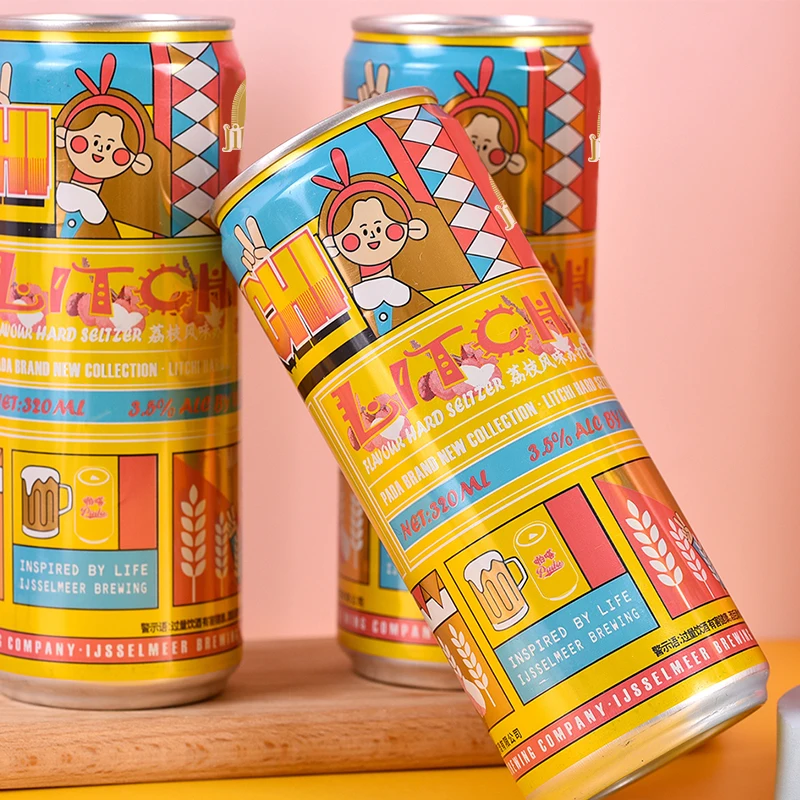 Custom Flavors 330ML 500ml Mango Grapefruit Flavored Canned 6.0% Alcoholic Carbonated Drinks  Mixed Sparkling Wine