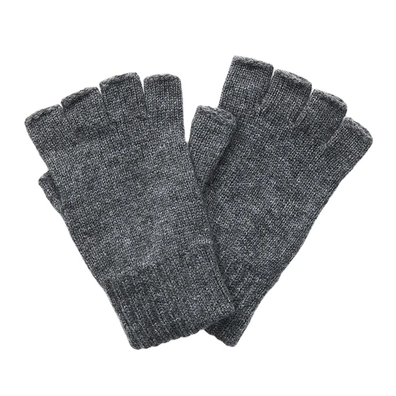 New arrival high quality cashmere unisex knitted fingerless mittens