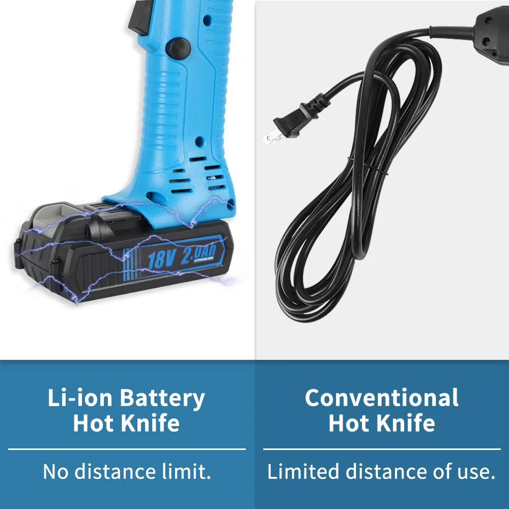 Air-cooling Cordless Hot Knife PP Rope Cutter/Webbing Cutter