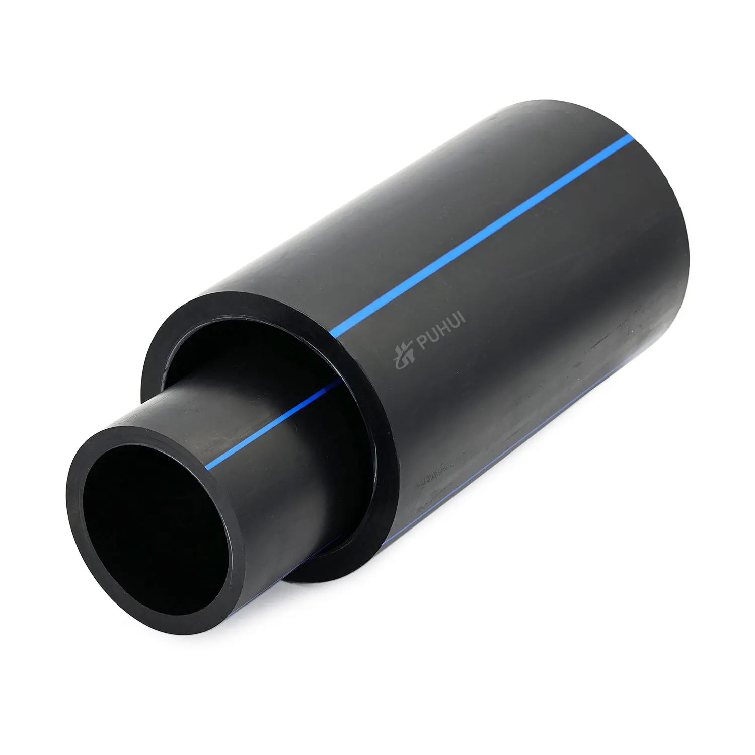 PUHUI 250mm PN16 Blue Line Poly Pipe Plastic Waste Tube Price
