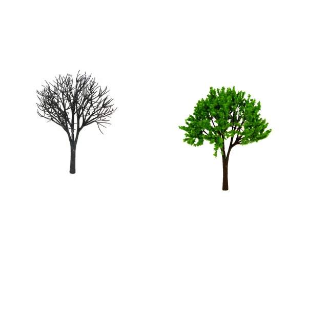 Building scale model material model tree train model tree sand table tree