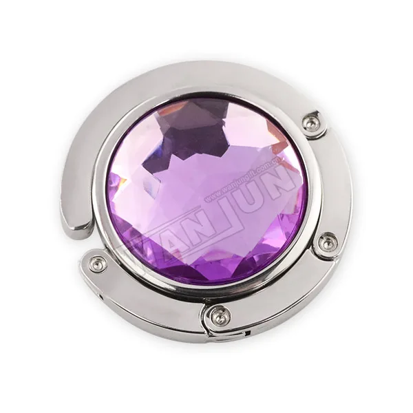 Wholesale Custom Logo New Purse Crystal Table Hook Folded Instant Bag Hanger