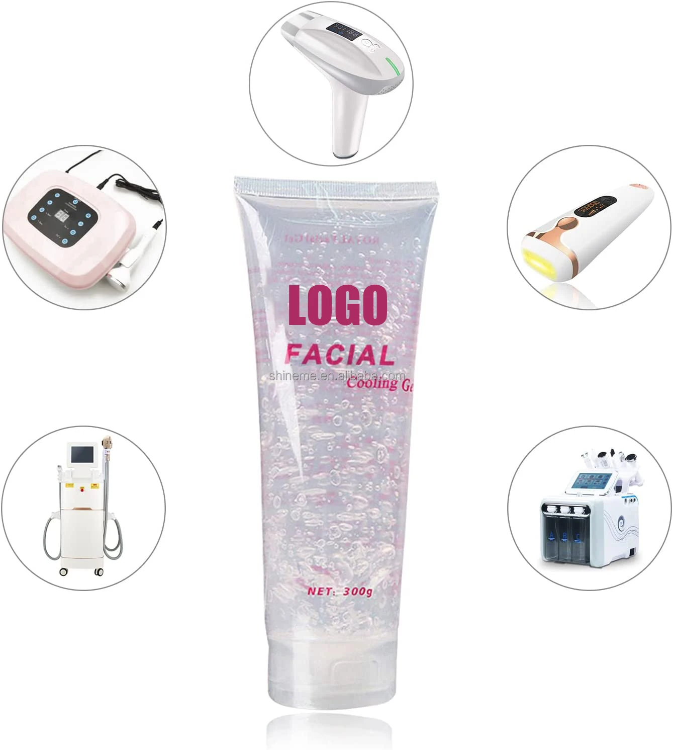 Private Label 300G Facial Skin Firming Lift Tighten Ultrasonic RF Gel For Beauty Machine Cavitation Body Slimming Gel