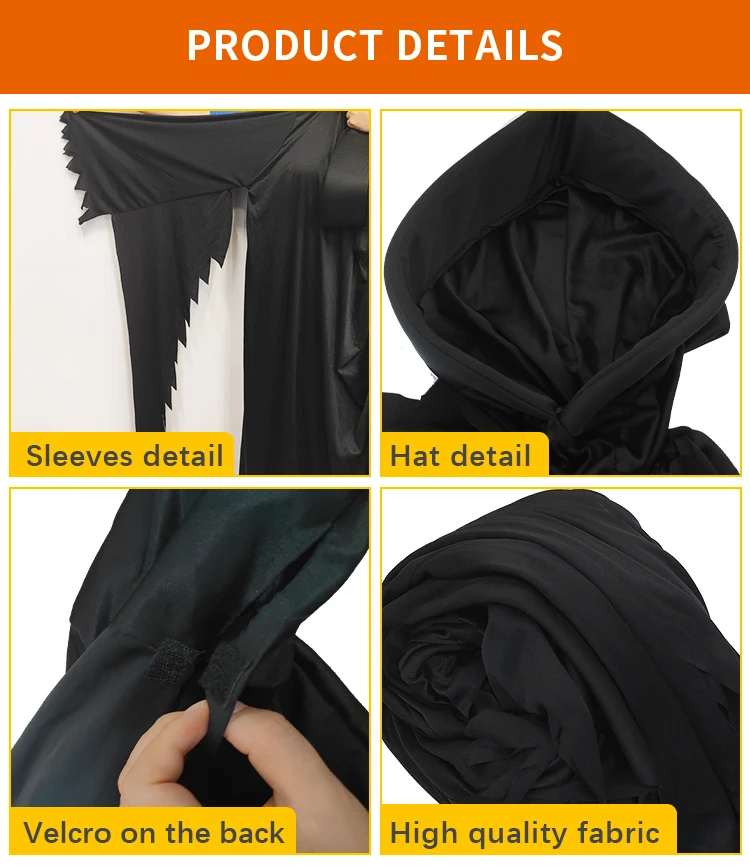 Custom Halloween Christmas Easter Masquerade Party Cosplay Horror Shocking Scream Cloak Halloween Scary Costumes