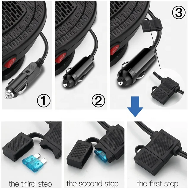 Hot Sales Portable Electric 2 in 1 Defroster PTC Ceramic 12V car heater fan