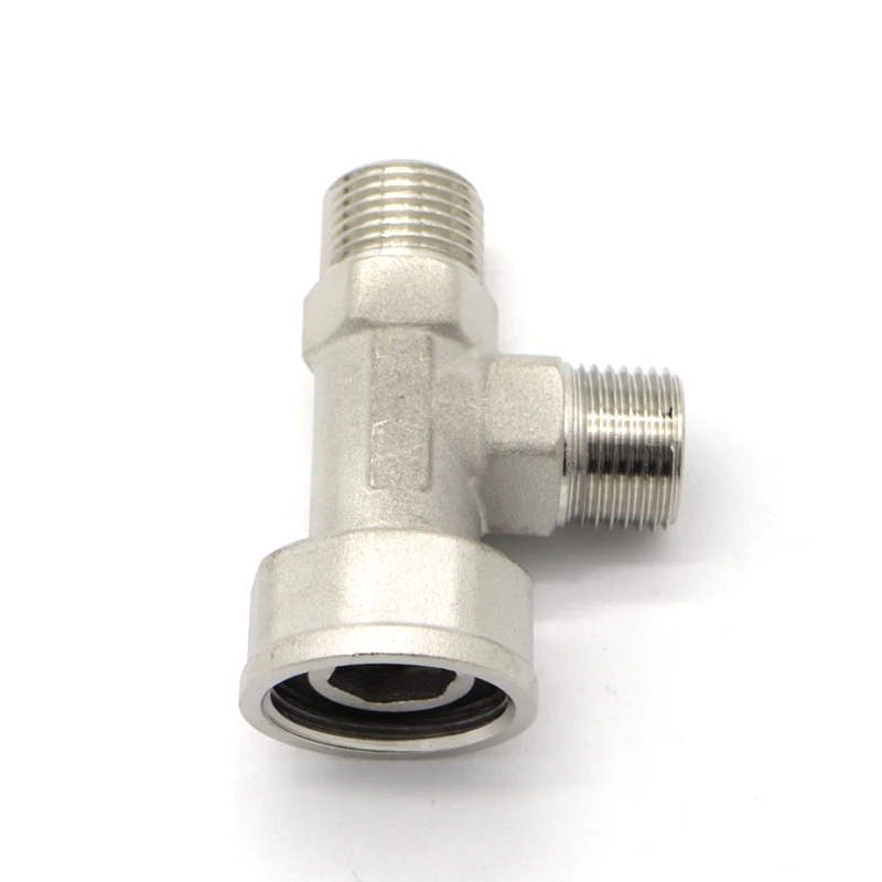 Gas hose Pipe Fittings Union Connector 3 Way Tee Brass Pipe Male Thread gas fittings