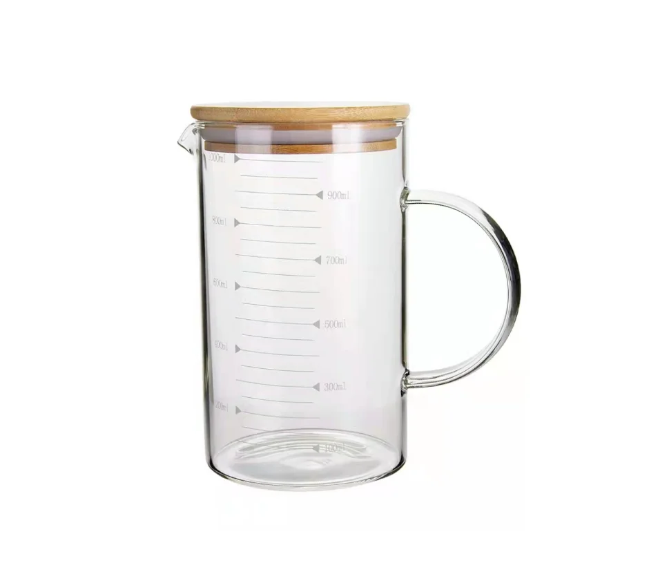 Hot sale glass kettle for cooking with glass handle  big volume capacity high quality hot in amazon