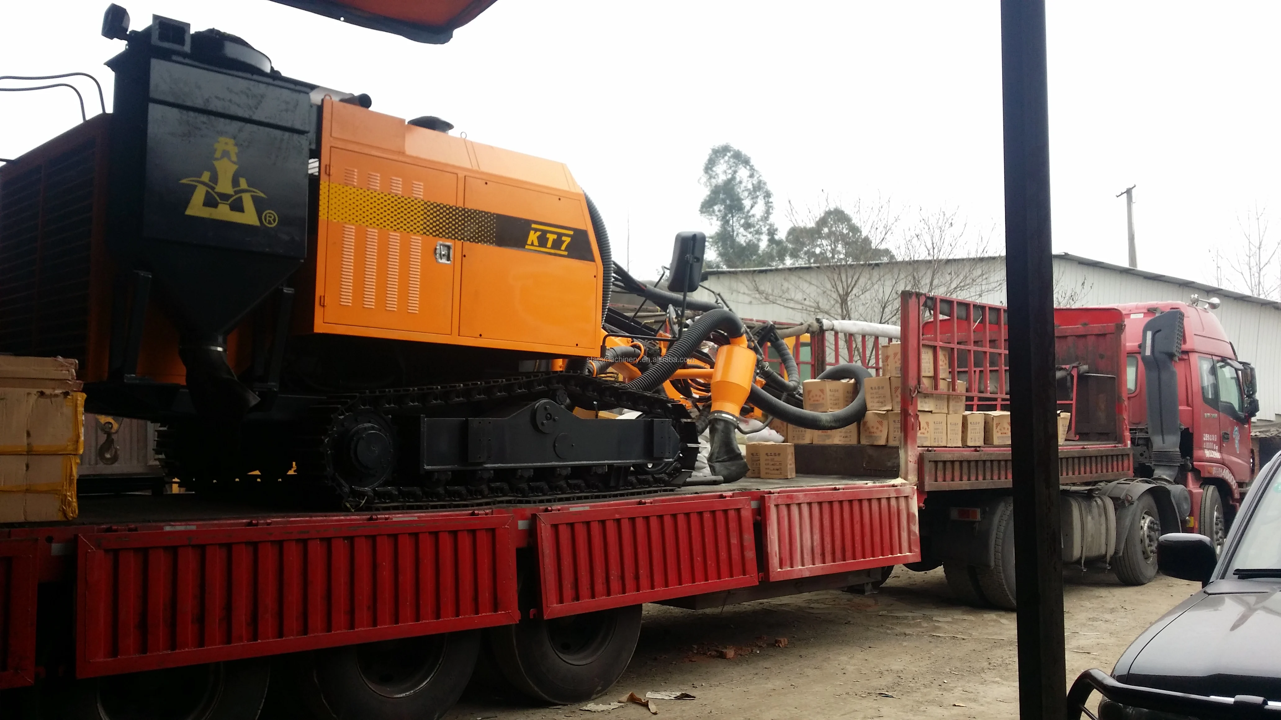 Fast 1400 N 25m 80-105 mm Depth Coal Hydraulic Mining Trailer Track Mounted Drilling Rig Machine