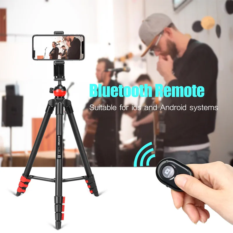 Compact Professional Aluminium Alloy Camera Shooting For Photography Wig Mobile Phone Tripod
