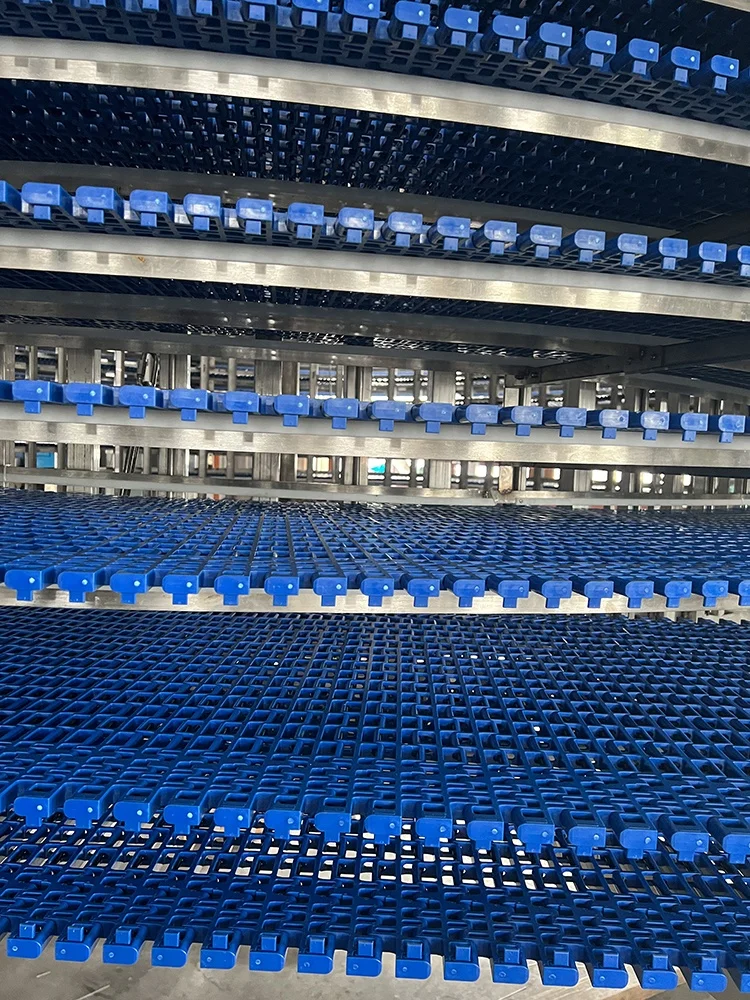 Spiral Cooling Conveyor For Bakery plastic spiral belt plastic conveyor belt