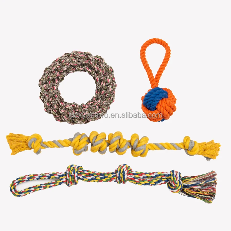 pet rope toy/pet cotton rope dog toy 10pcs 8pcs 5pcs rope dog toy set