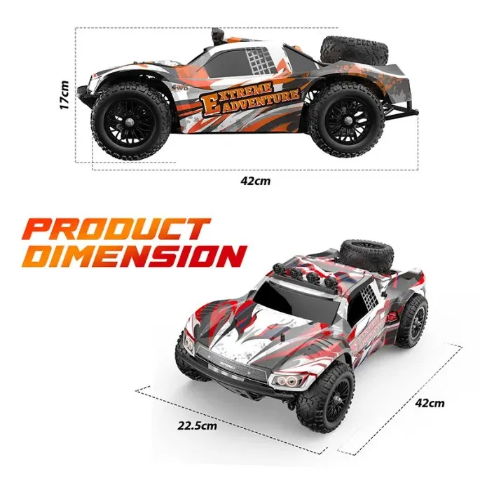 2023 New 2.4Ghz 1:10 Brushless Motor Rc Hobby Car Brushless 45km High Speed Drift Waterproof 4x4 Off Road Remote Control