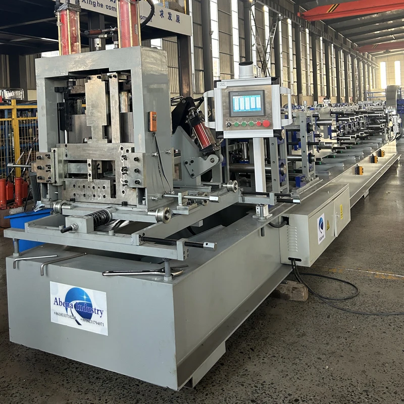 Full Automatic 80-30MM Steel C channel machine C Z purlin roll forming machine C purlin machine