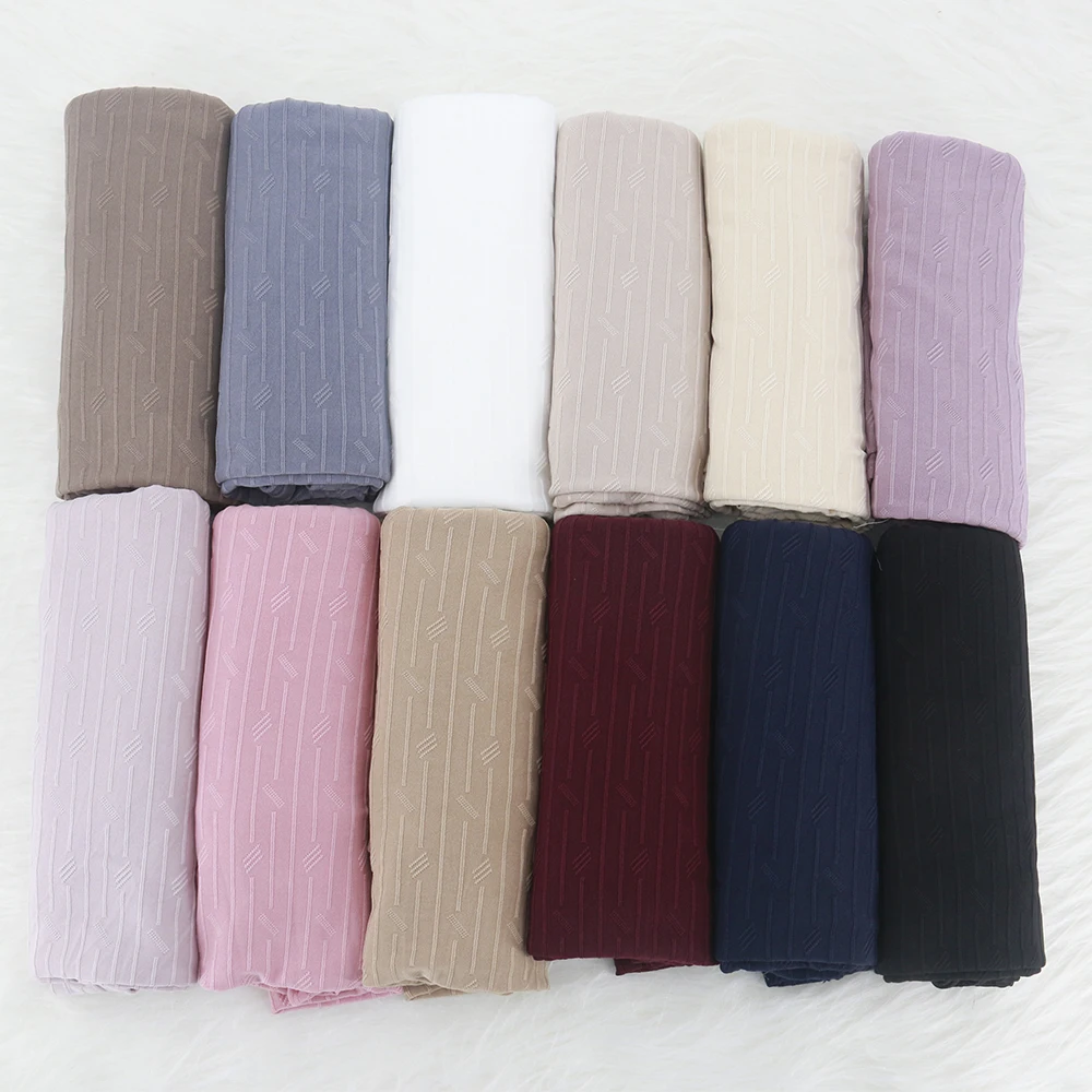 Новейшие хиджабы шарфы 2021 мусульманские модные хлопковые лучшее качество мусульманский трикотажный хиджаб