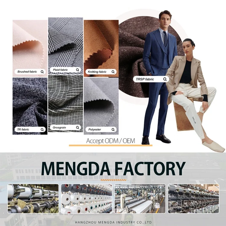 Custom 255GSM polyester rayon viscose spandex tr woven twill blazer fabric for uniform